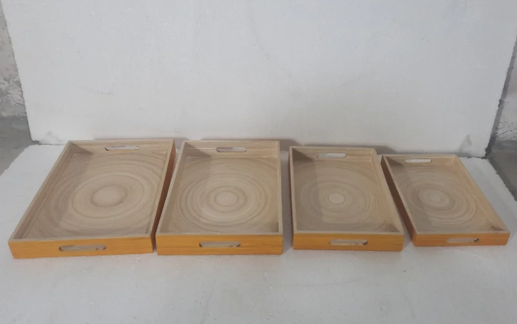 Vietnam  High Quality Woven Straw Rattan Tray Rattan Food Serving Tray With Reasonable Price