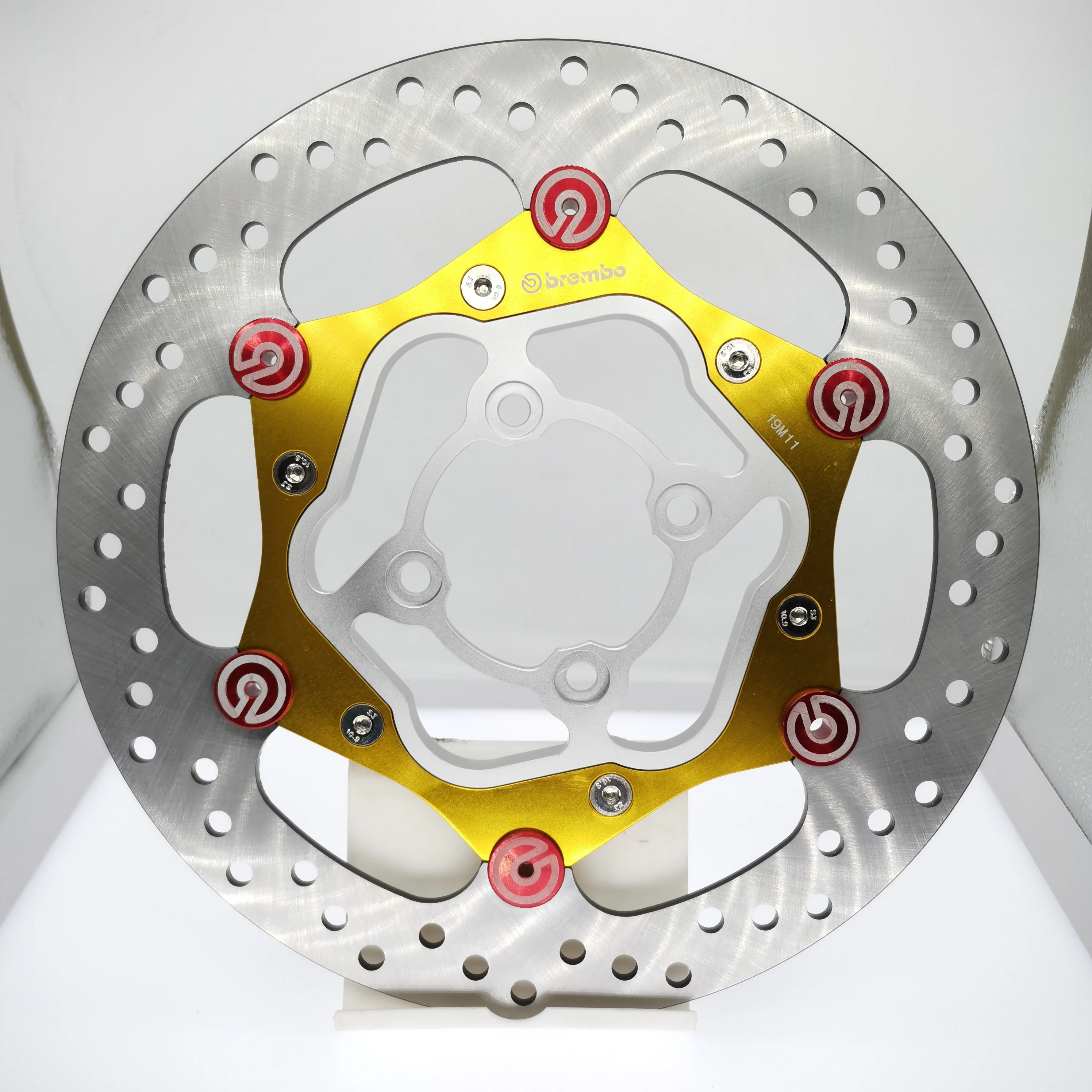 Manufacturer OEM  267mm CNC T6061 T7075 Aluminium alloy anodized color  Motorcycle  front brake disc brake rotor  pads parts