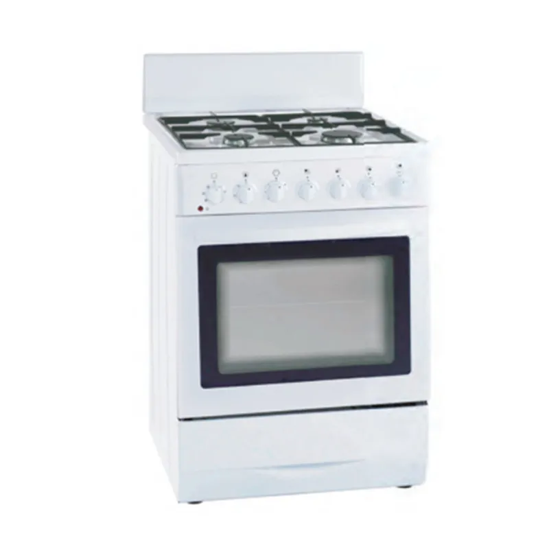 Stainless Steel Kitchen Integrated Oven Stove, Free Standing Gas/Electric Cooker with Oven, 4 burner Stove with Oven