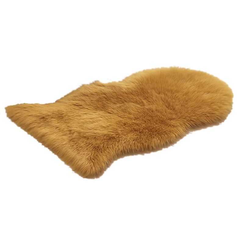 High quality lambskin Fur Carpet Bedroom Soft shaggy synthetic fluffy carpet fur rug Anti slip luxury Home decor Fur carpet