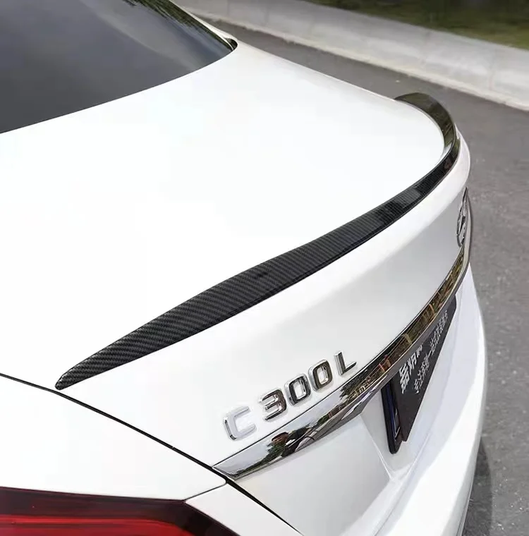 Car Spoiler Lip Tail Wing for Mercedes Benz C Class W205 C43 C63 AMG 2015-2021