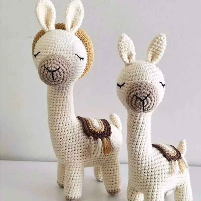 Wholesale Handmade Cute Lama Crocheted Amigurumi Alpaca Toy For Children Doll Boys And Girls Gifts