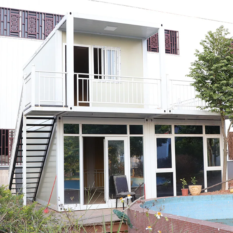 Foldable Prefab House for Tiny House Lovers with Loft and Storage Space