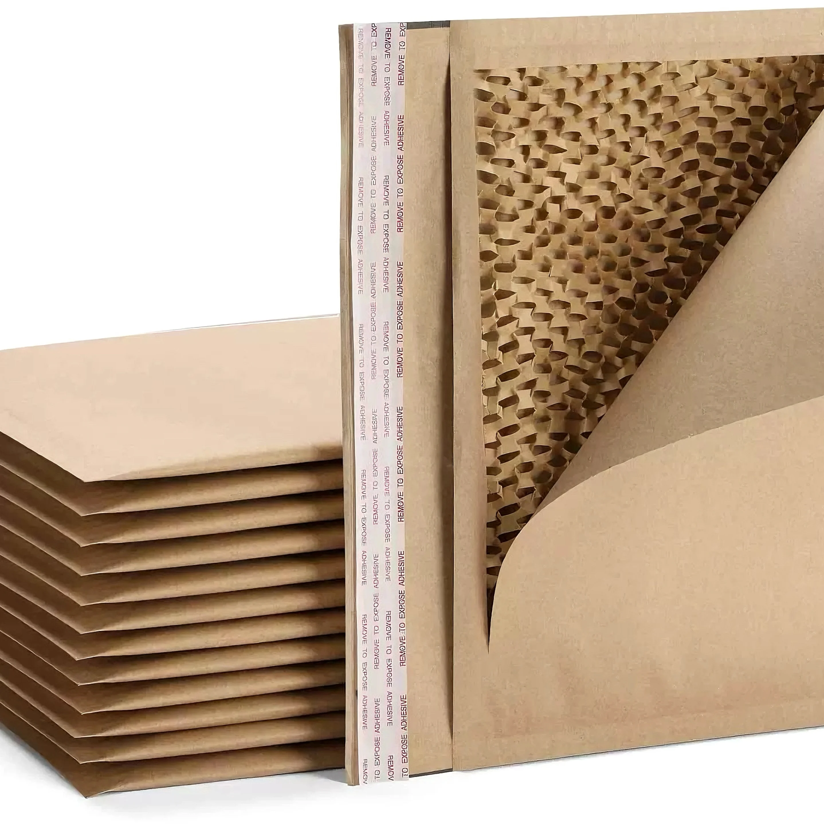 Wholesale custom kraft corrugated bubble mailer biodegradable paper padded envelope