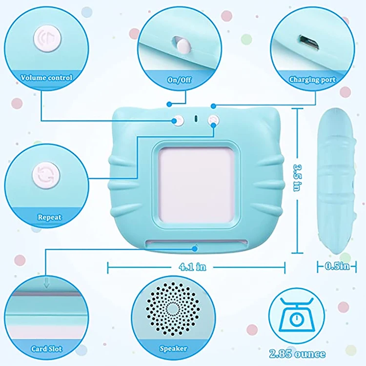 2024 Kids Vietnam Education Toys Game/Flashcard Machine Popular Flash Cards English Talking Learning For