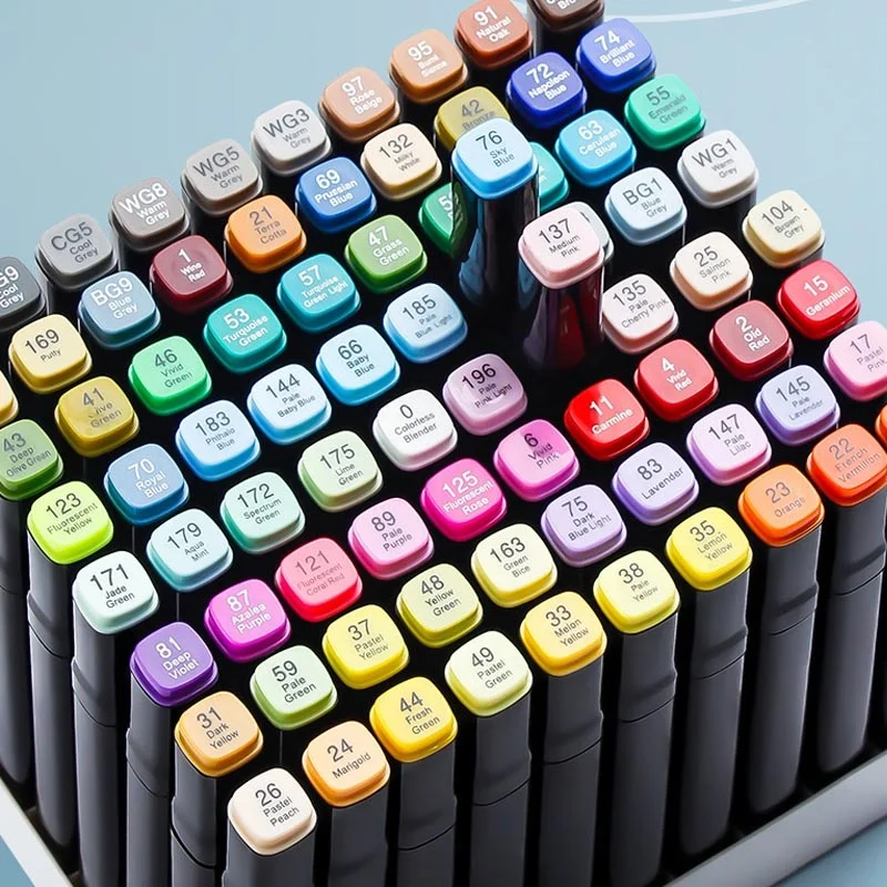 Hot Selling Rock Painting Markers Double Tip 36 Colors Art Marker Pens Set