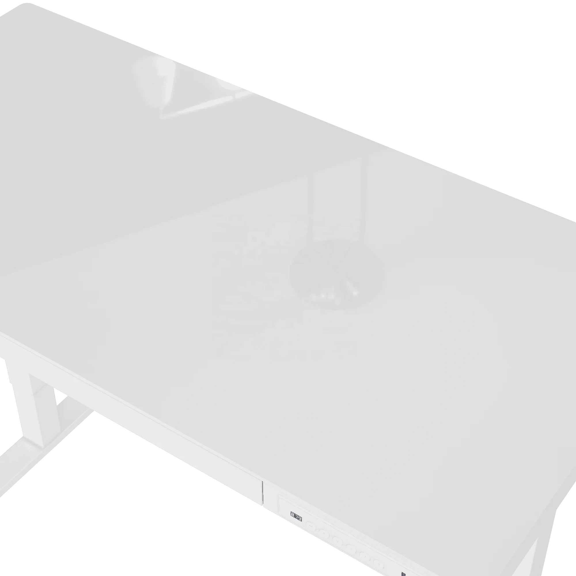 V-mounts tempered glass desktop adjustable office sit-stand desk with settable memory mode & USB/Type-c port JSD5-01-G7