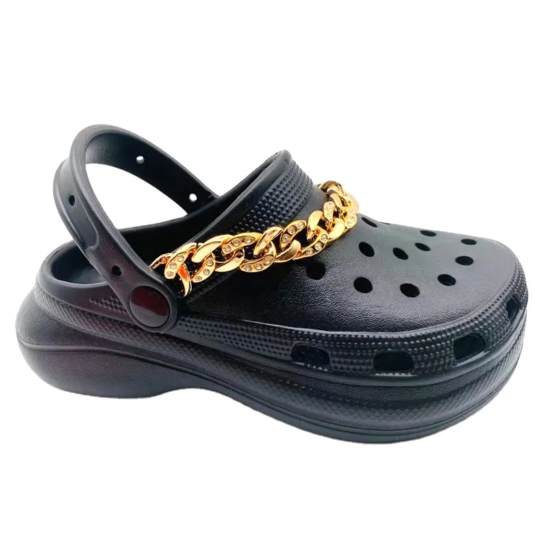 Baby Shoes Clogs Manufacturer Toddler Girls Wooden Clogs For Boys Youth Bae Clog With Chains For Kids Non Slip Breathable Shoes