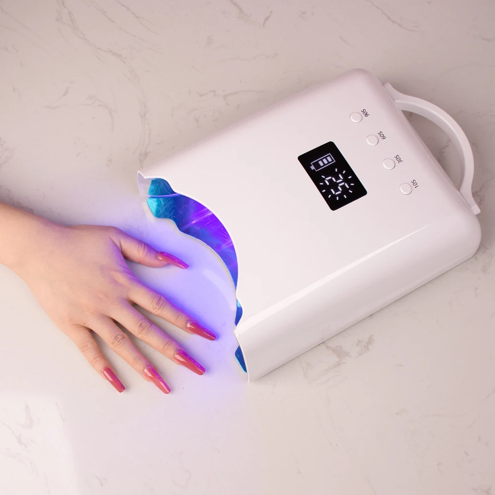 2024 Nail Product Professional Dryer Wholesale Nail Supplies 78W Rechargeable UV LED Nail Lamp