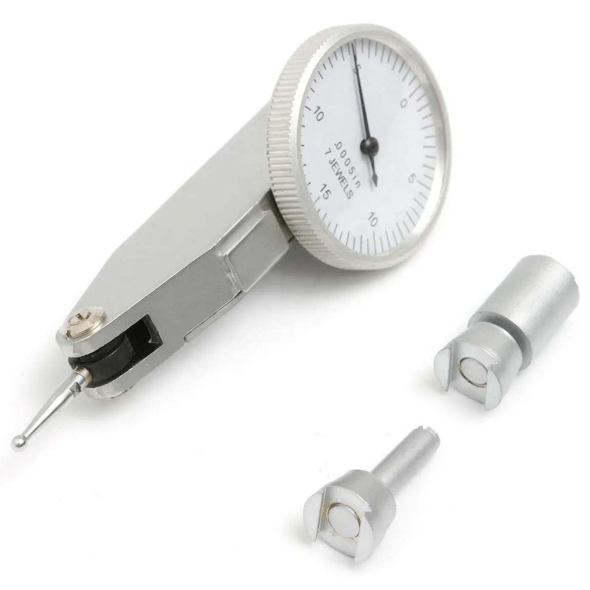 
0.030 inch with graduation 0.0005 inch 0-15-0 with 2 Clamps Dial Test Indicator Gauge 