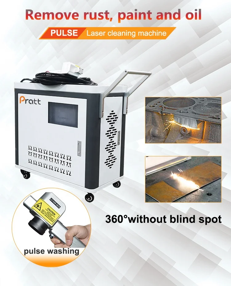 300W Portable Pulse Laser Cleaning Machine 200W High-Tech Laser Pulse Cleaning Machine for Metal