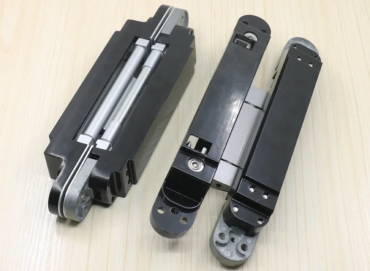 Custom heavy duty 3D invisible adjustable concealed hinge zinc alloy hidden hinge for heavy duty gate wooden swing door