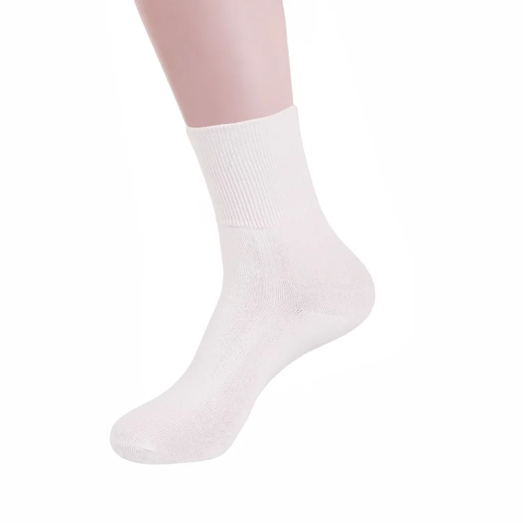 Hot Sale Pure Cotton Comfortable Loose Cuff Medical Nursering Heated Winter Thick Diabetes Socks Women
