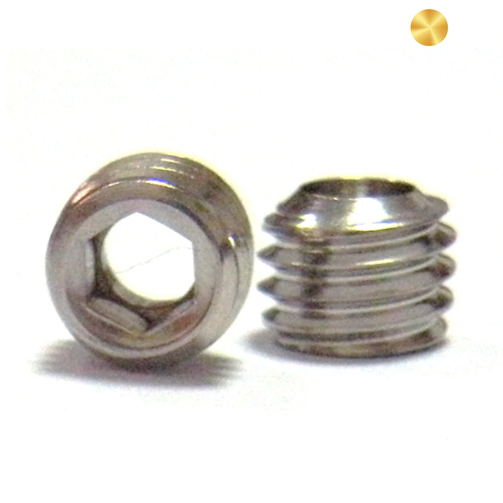 Customized Alloy Steel Black Oxide Through Hole Hollow Hexagon Socket Set Grub Screws with Hole