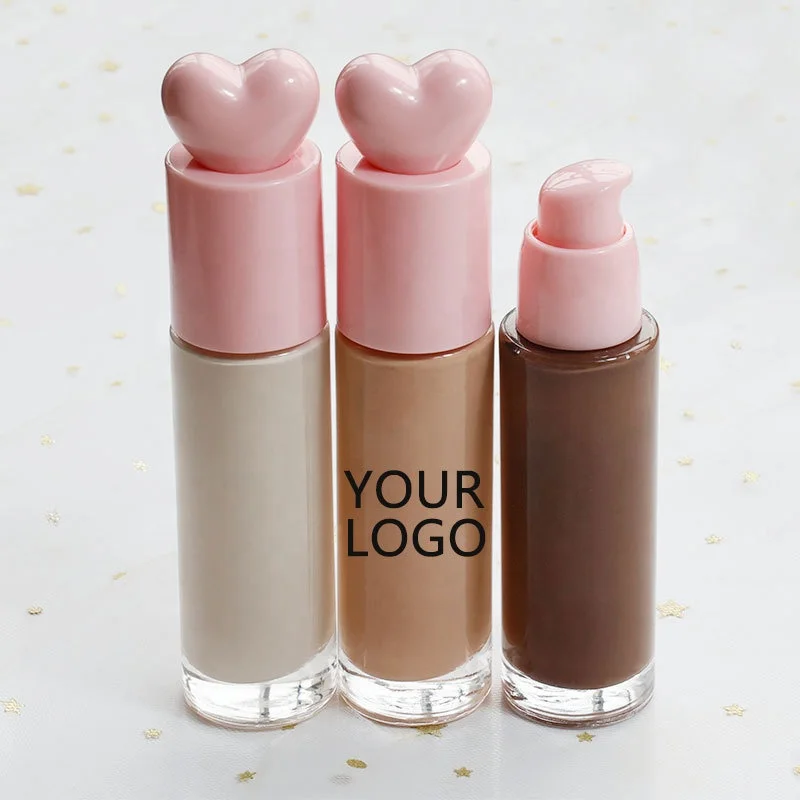 Private Label Custom Logo Cosmetic Foundation Makeup Foundation Liquid Makeup Liquid Foundation