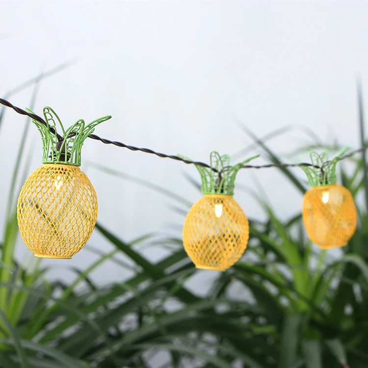 Pineapple 110V Outdoor Hanging LED Fairy String Lights Pineapple Light for Outdoor Patio Decoration