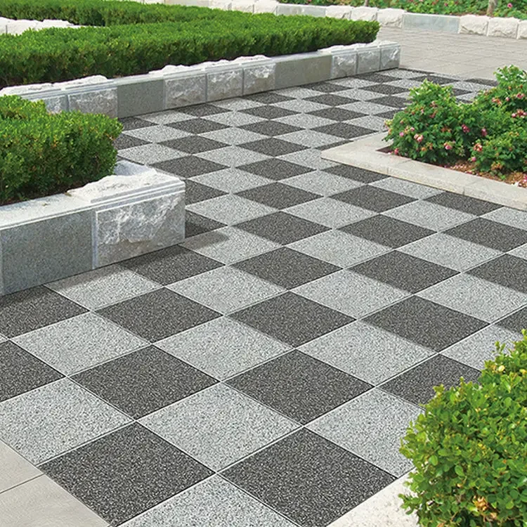 Anti slip pavement ceramic colored permeable bricks