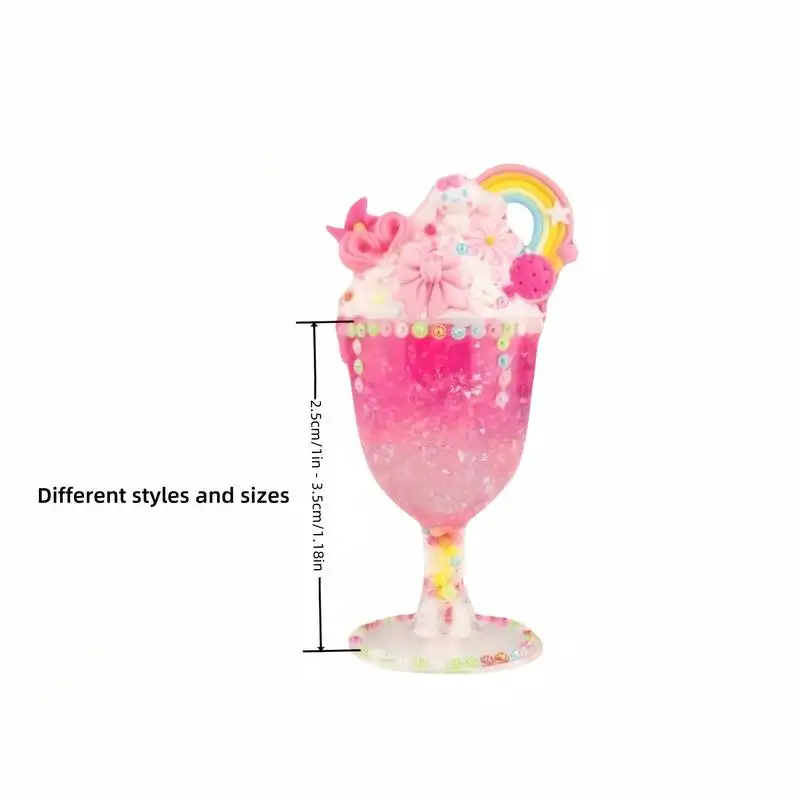 Wholesale DIY Crystal Mud Toys Mini Slime Putty Kit with Ice Cream Bottle Gift for Kids and Girls Clay Material Accessories