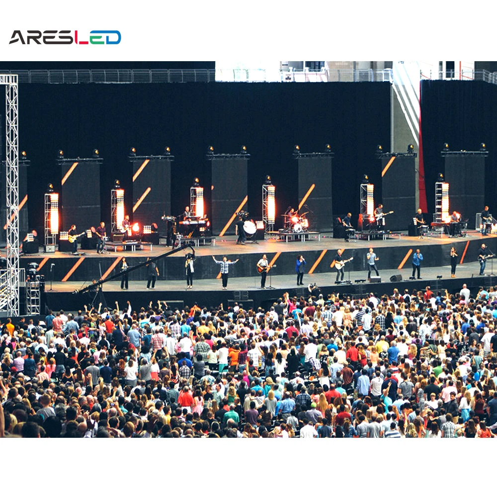 ARESLED High Brightness HD P3.91 P3  SMD LED Moving Stage Wall High Quality Rental LED Panel Event Display Screen