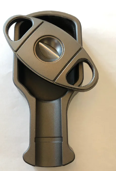 JIFENG JF-TZ242 Simple cigar ashtray and cutter set 2 in 1 metal promotion gift set for cigar accessories