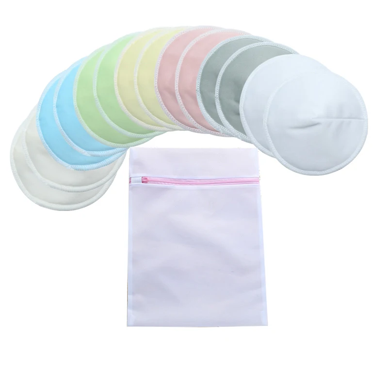 
Adult organic bamboo reusable and washable leak-proof washable nursing breast pads 