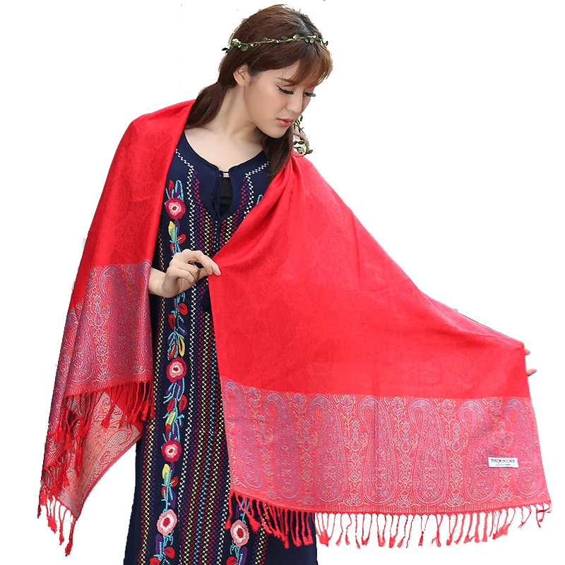 Factory direct supply willow cashew women scarf cotton travel shawls