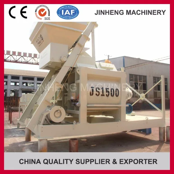 JS1500 industrial Cement Mixing Machine Automatic Precast Twin Shaft  with cheap price