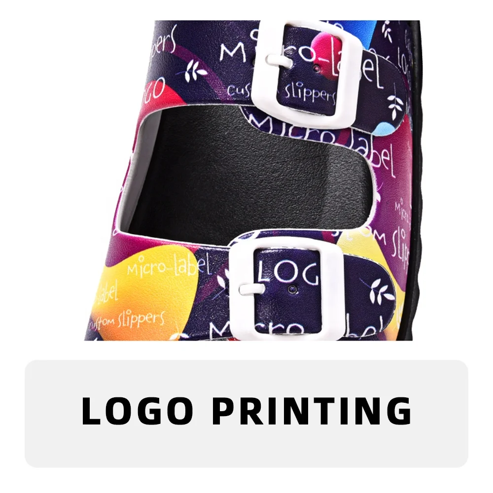 Chinese Factory Custom Made Brand Slides Sports Shoes With Logo Full Printing Personalised Sliders