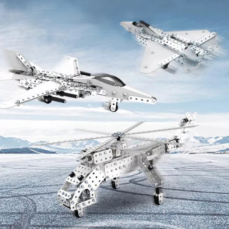 Hot Sale Kids Alloy Jigsaw ABS Assembly Kids Unisex 3D Puzzle Metal DIY Crafts Stereo