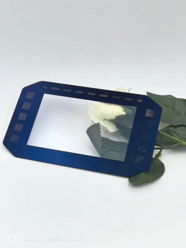 Surface coated glass, optical glass, laboratory glass