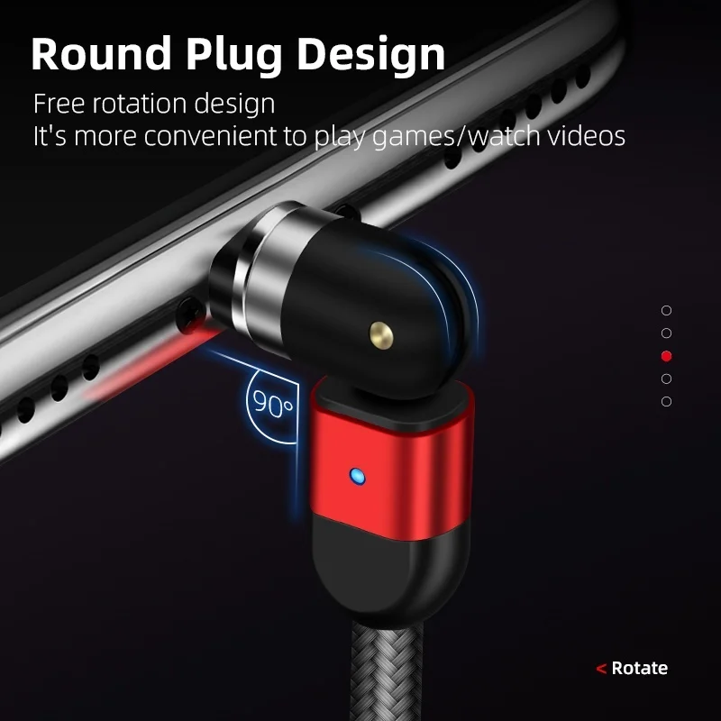 
Magnetic phone cable L Shape and Straight Use mobile phone charger cable 