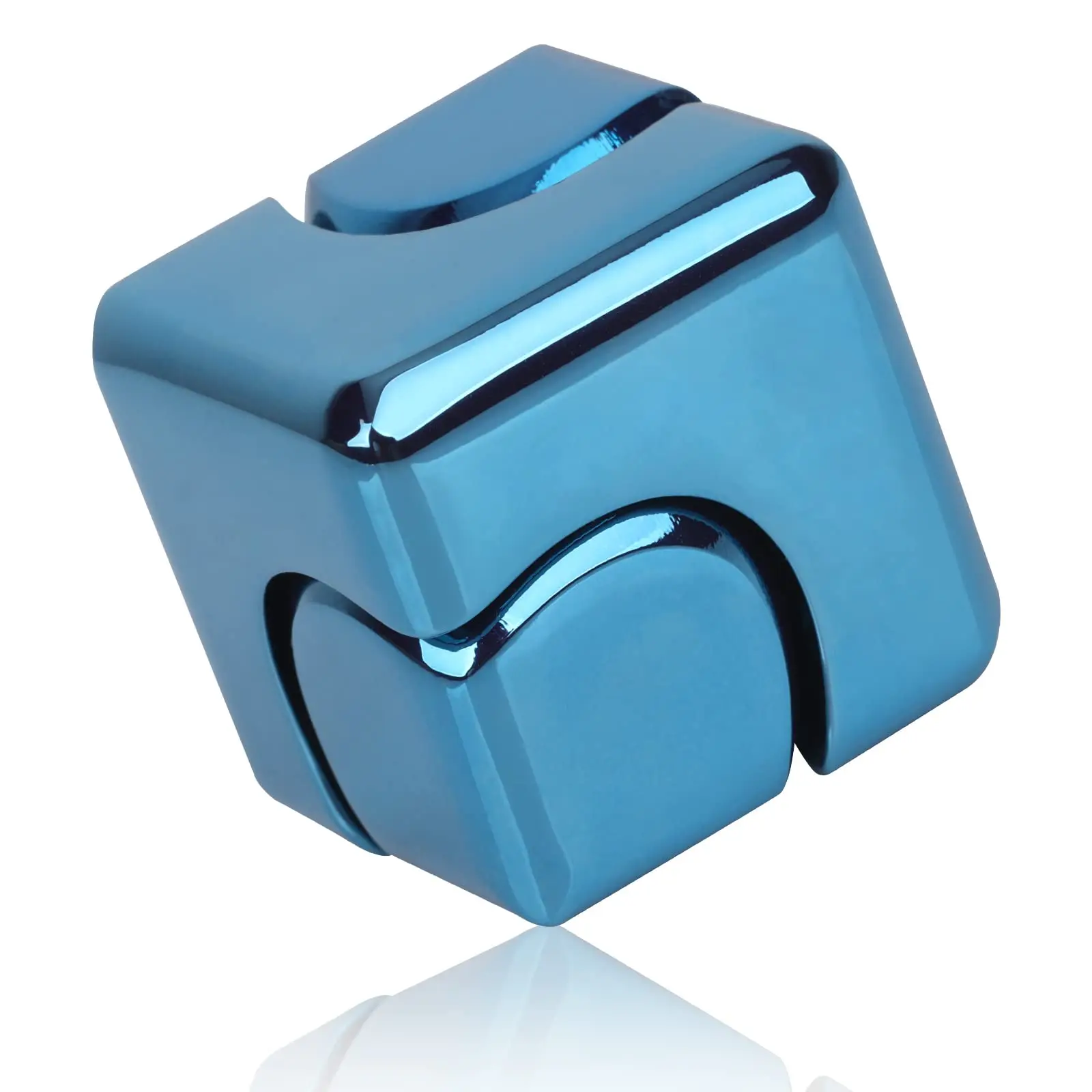 Fidget Cube Spinner Anti-Anxiety Focusing Fidget Toys  Fidgets Spinner 4-in-1 Toy Metallic Focus Toy