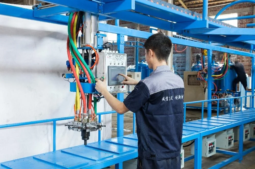 LD-905C 30 Stations polyurethane shoe sole insole forming injecting machine and production line