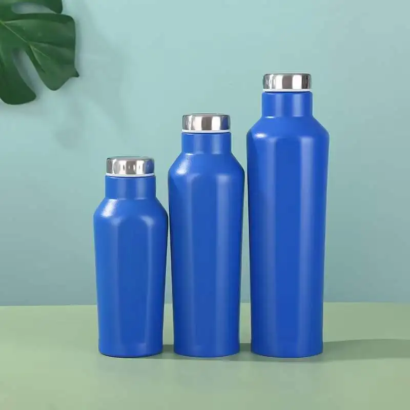 2022 new 350/500/700ml Double Wall Insulated Stainless Steel Water Bottles with Custom Logo Square Shape Cola Bottle Thermos