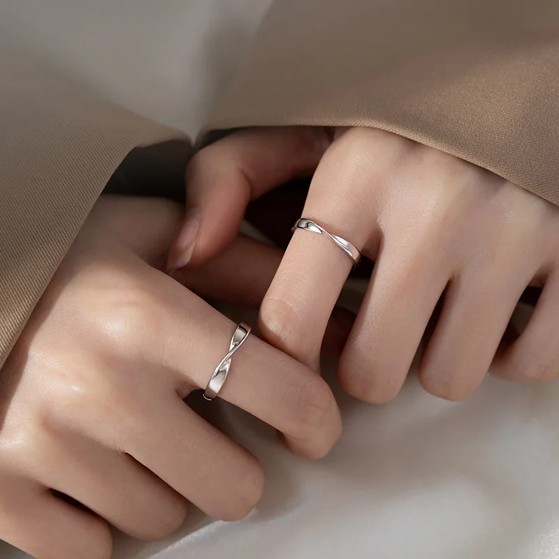 Couple Rings for Men and Women Couple Pair Open Size Niche Rings Manufacturer Ring for Couple