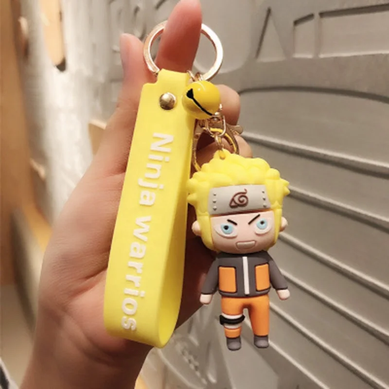 2021 llaveros Naruto Akatsuki Uchiha Itachi Sharingan Cosplay Props Keychain Konoha Kakashi Jiraiya Doll Pendant Key ring Chain