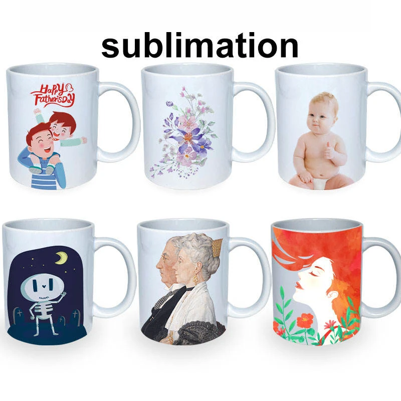 Wholesale US Warehouse 11oz Sublimation blanks Ceramic Mugs with Logo Custom Drinking Cup with Handle