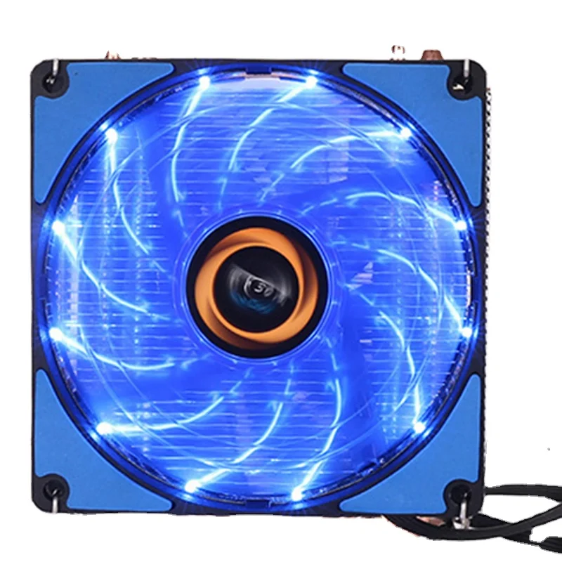 Zero degree 30 degree frost tower A4 multi-platform universal CPU radiator 4 copper tube LED luminous computer fan