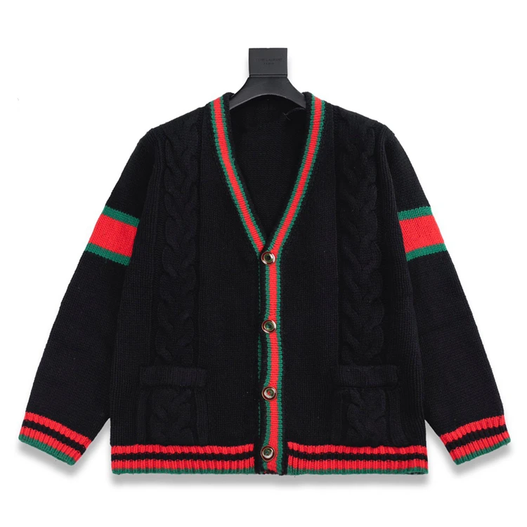 
Unisex Knit sweater cardigan wool dyed buttons are hand-polished high quality for man and woman 