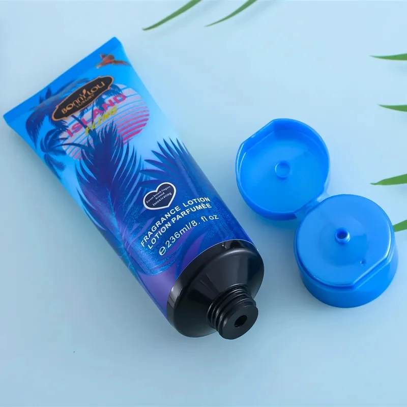 Custom Printing Plastic Hand Cream Tubes Packaging 50ml 100ml 150ml 200ml Shampoo Lotion Cosmetic Squeeze Tube with Flip Cover