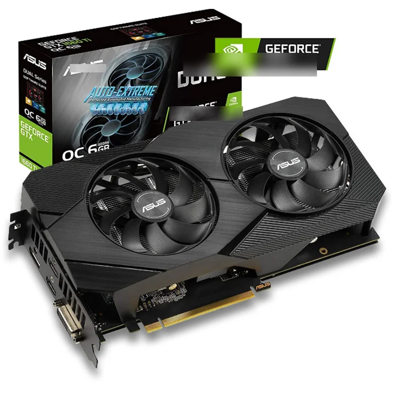 GTX 1660Ti 6G Graphics Card 2 x WINDFORCE Fans6GB 192-Bit GDDR6, GV-N166TOC-6GD Video Card