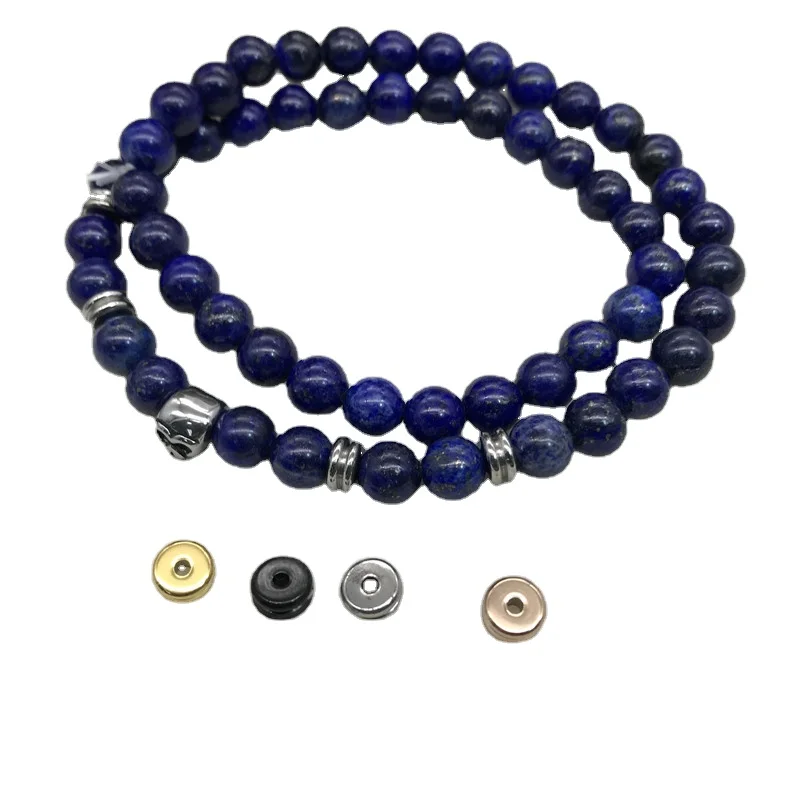 Заводская поставка, модные ювелирные изделия, Золотые, черные, из нержавеющей стали, металл, мини, маленькие бусины 6x3 мм для браслета