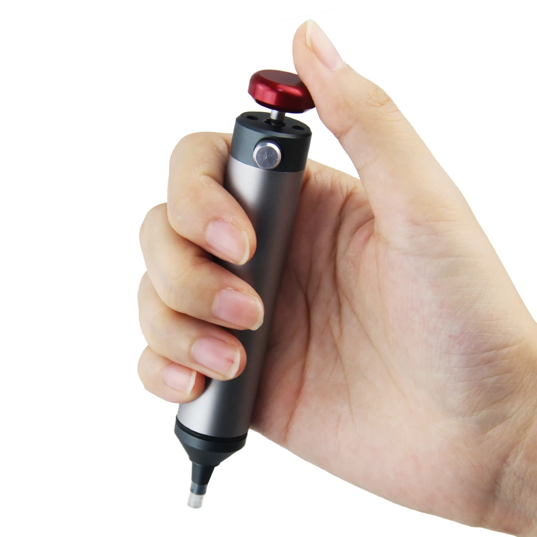 DP-SS02 Newly Solder Sucker Desoldering Pump Durable Aluminum Body Heat Resistance Silicone Nozzle