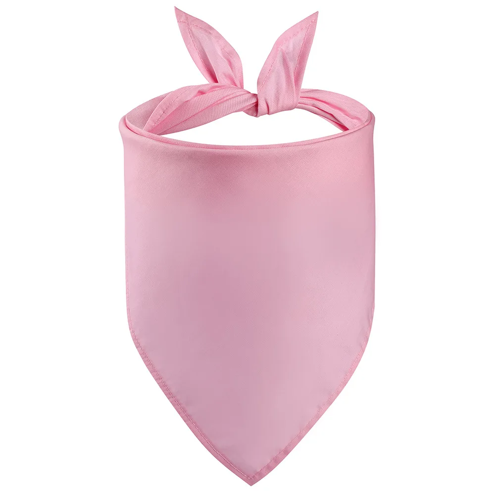 Factory Wholesale Pet Bandana Custom Logo all cotton Scarf For Dog Cats Pets Accessories Plain Bandanas For Small Medium Pets