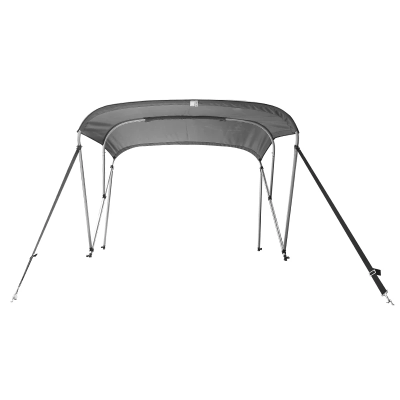 
Amazon wakeboard tower bimini High quality grey 600D polyester pu coating 5kgs boat bimini top cover for sale 
