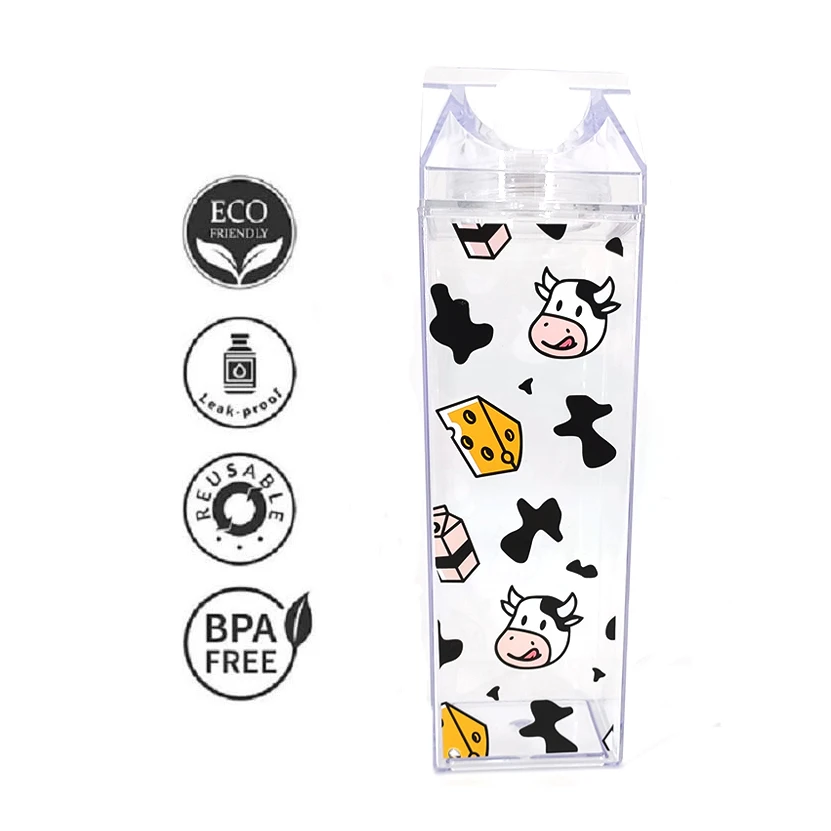 
Wholesale Custom 1 Liter Plastic Fancy Drinking Milk Carton Water Bottle Plastic Mineral Water Bottle 