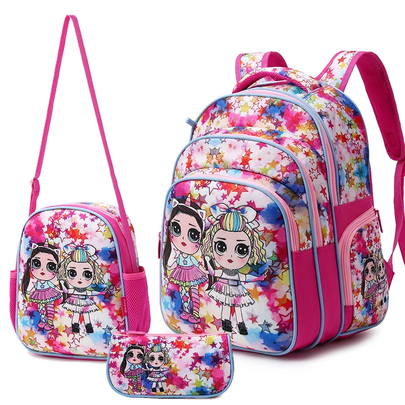 fashion 16 inch 3 pieces set 3D EVA original cartoon character design  bolsos escolares  school bag for kids