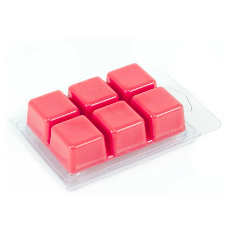 
Manufacture 6 Cavity custom Size clear PET Blister plastic tray wax melts clamshell packaging 