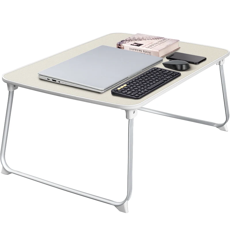 Ergonomic Adjustable bed tray table with folding legs Portable Large Space Study Desk Notebook Table For Sofa bed