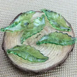 Wholesale DIY Accessories Acrylic Plastic Transparent Acrylic Leaf Beads